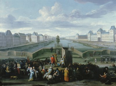 View from the Pont Neuf, Paris by Hendrick Mommers